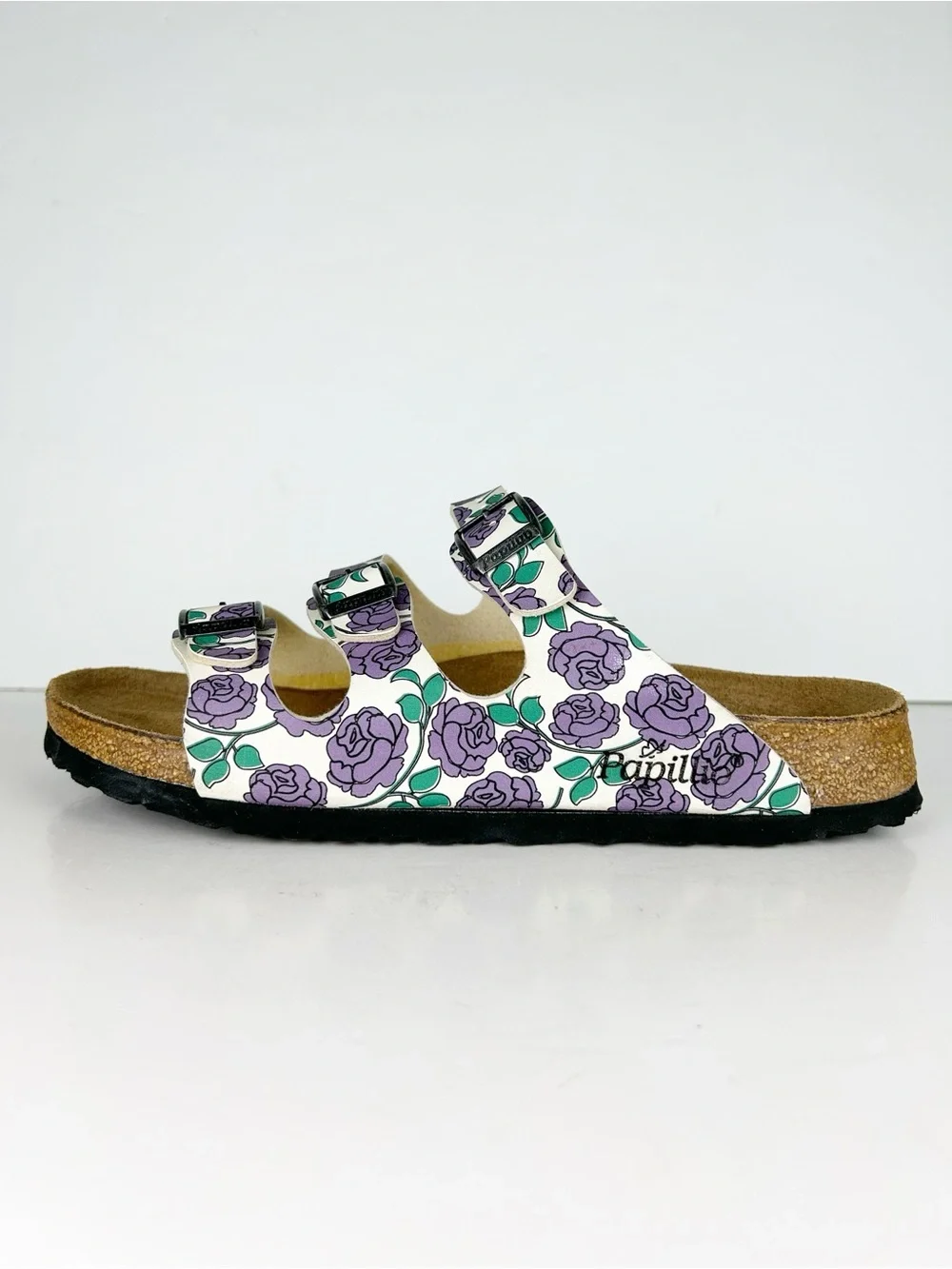 Birkenstock Papillio Florida Purple Rose Birko-Flor Three Strap Sandal EU 41 - Picture 8 of 13